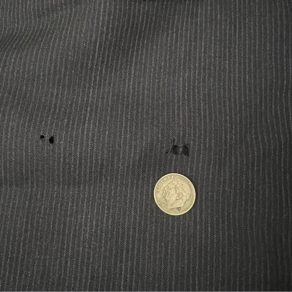 Burberry  Authentic Grayish Blue striped Straight Leg Trouser Pants - Picture 10 of 16